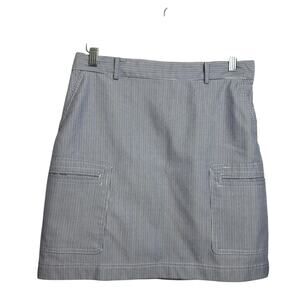 T Tahari striped mini skirt summer casual women's size 4